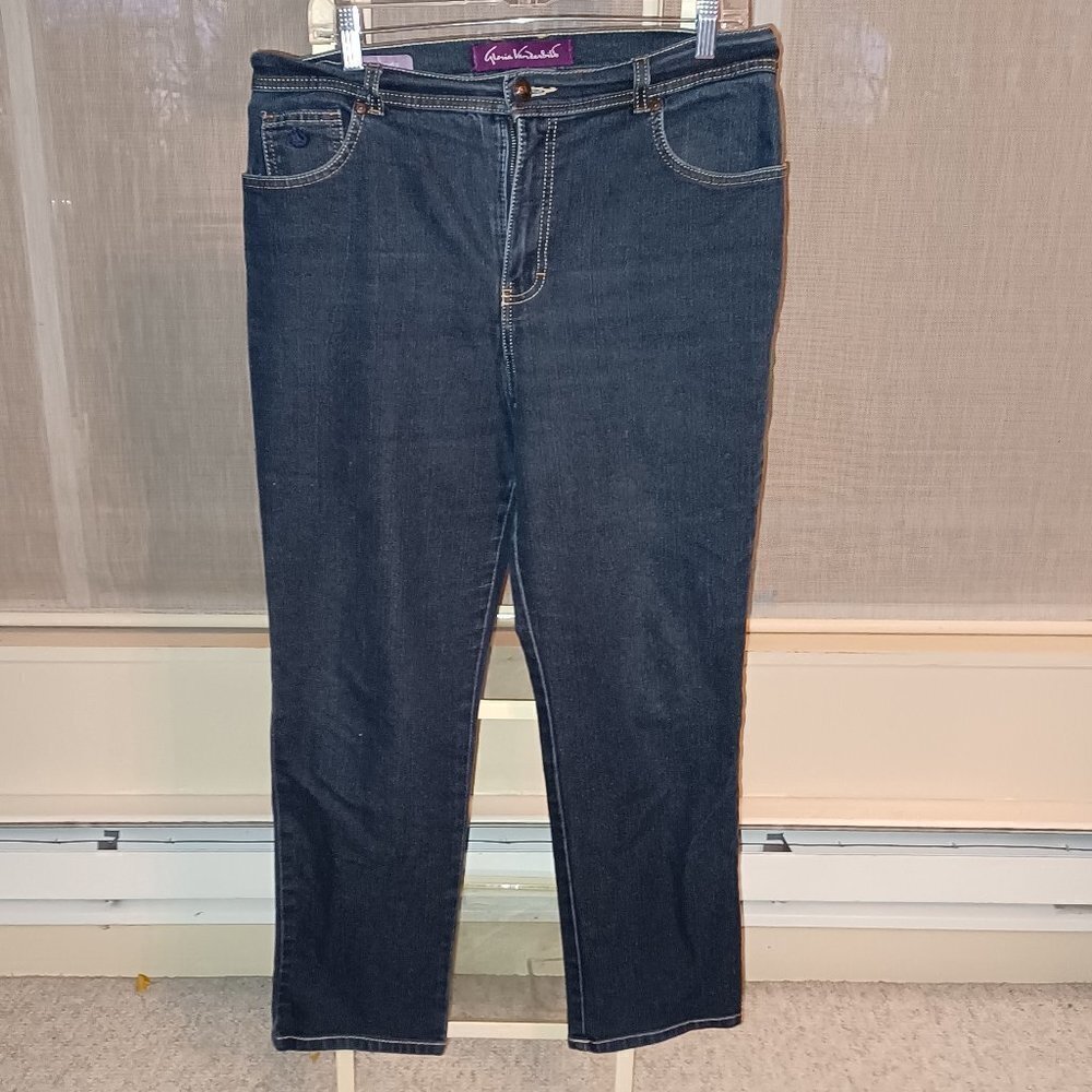 GLORIA VANDERBILT AMANDA JEANS SIZE 14P